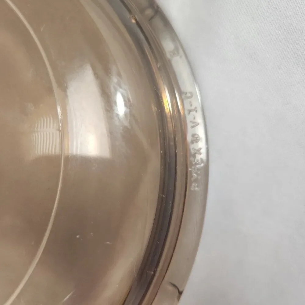 Pyrex Corning Ware Visions V-1-C Brown Amber Glass Replacement Lid 6 3/8